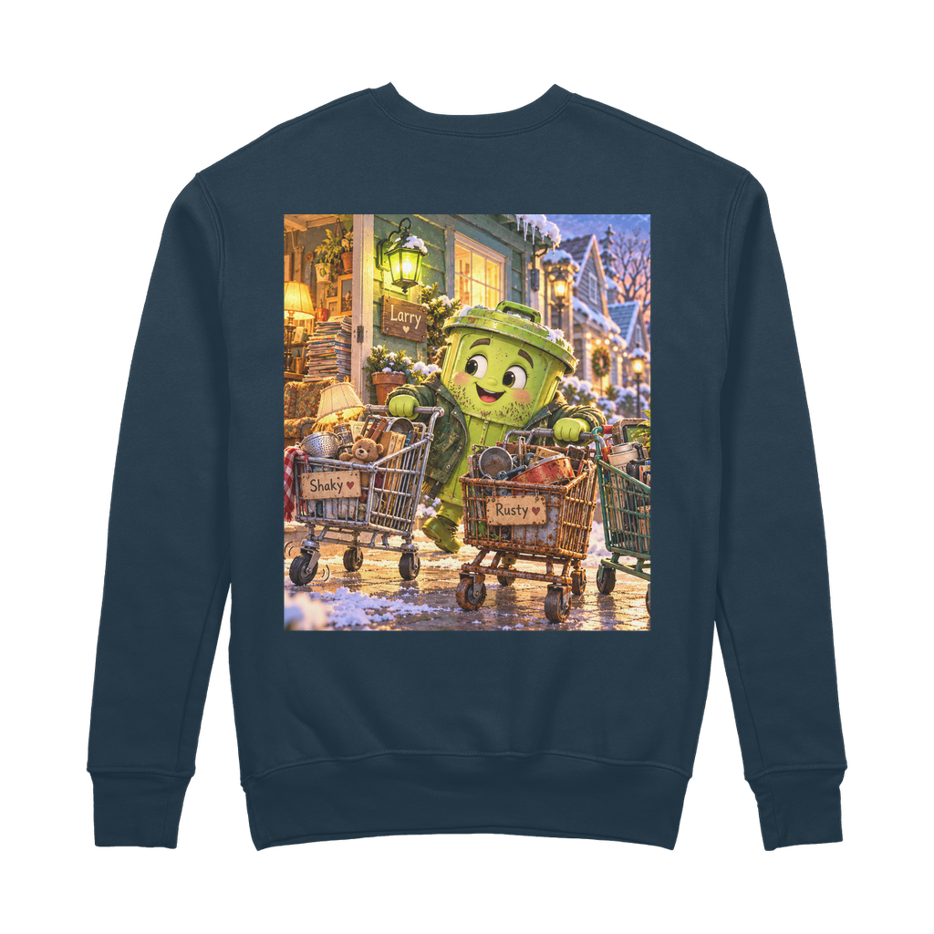 Trash Can Row – 100% Organic Cotton Sweatshirt