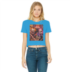 The Last Laugh Society Classic Women's Cropped Raw Edge T-Shirt