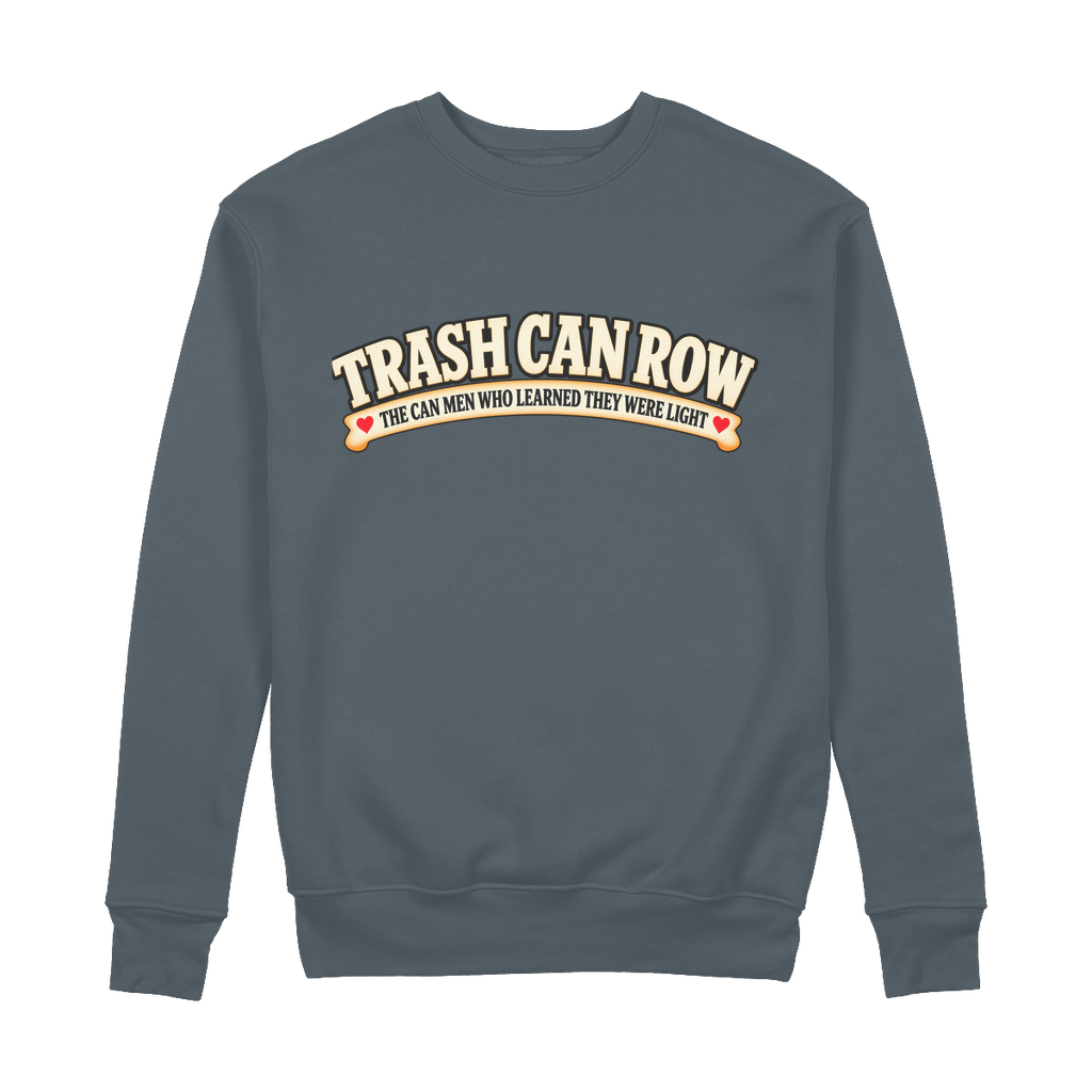 Trash Can Row – 100% Organic Cotton Sweatshirt