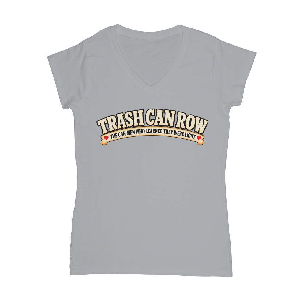 Trash Can Row Classic Women's V-Neck T-Shirt