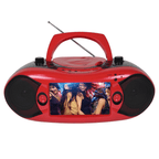 Emerson 7" Bluetooth TV DVD Boombox Red - Refurbished
