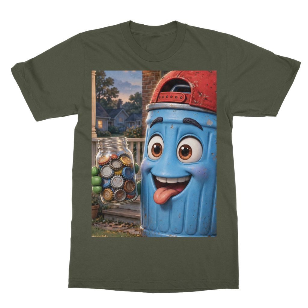 Trash Can Row T-Shirt Dress