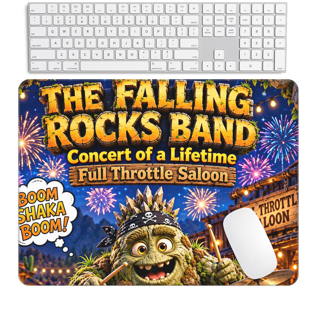 Falling Rocks COllection Large Gaming Pad