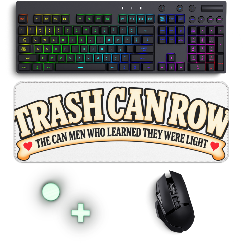Trash Can Row Gaming Mouse Pad