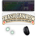 Trash Can Row Gaming Mouse Pad