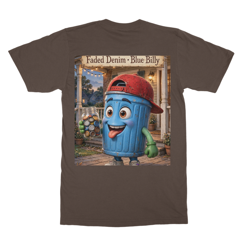 Trash Can Row – Classic Heavy Cotton Adult T-Shirt