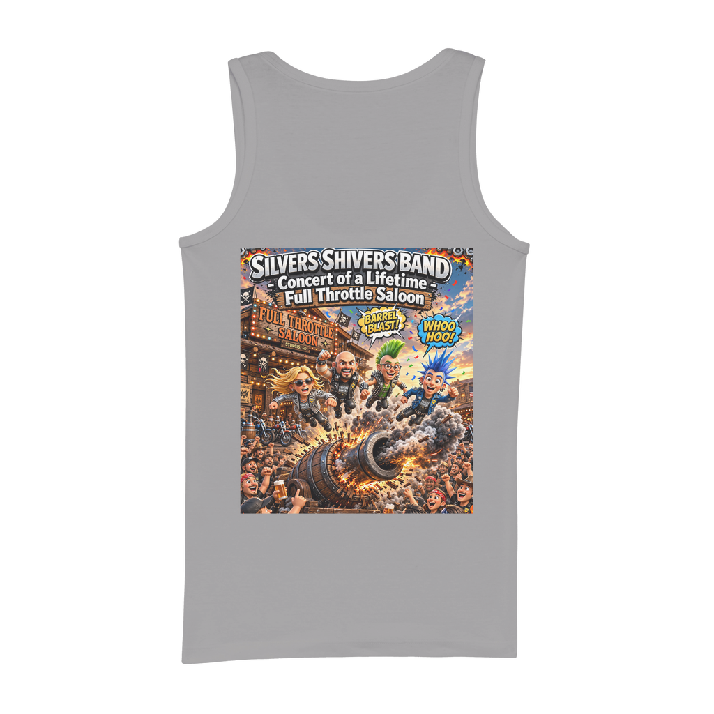 The Silver Shivers Band Organic Jersey Womens Tank Top