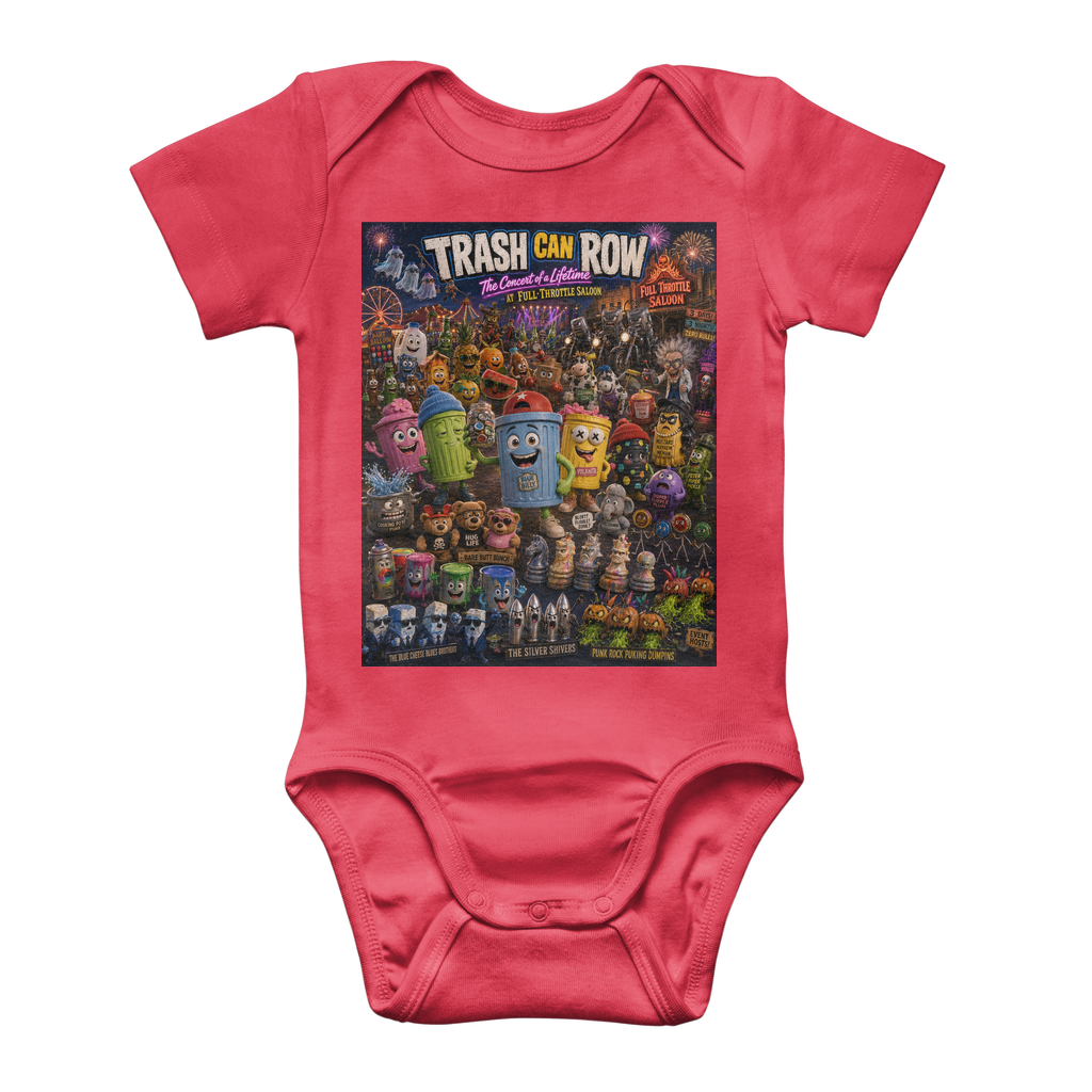 Trash Can Row: Concert for a Lifetime – Classic Baby Onesie Bodysuit