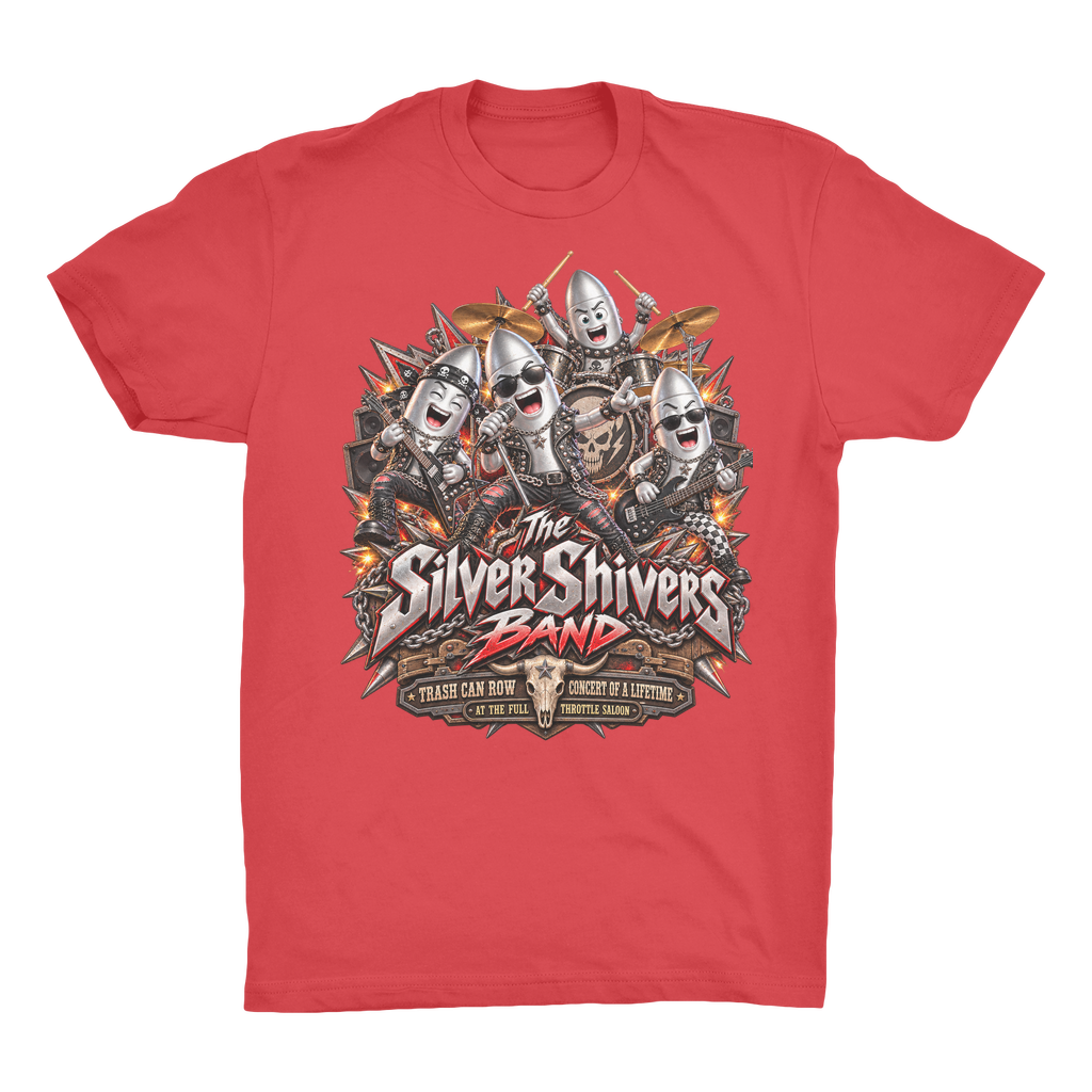 The Silver Shivers Band Organic Adult T-Shirt
