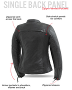 Supastar - Womens Motorcycle Leather Jacket