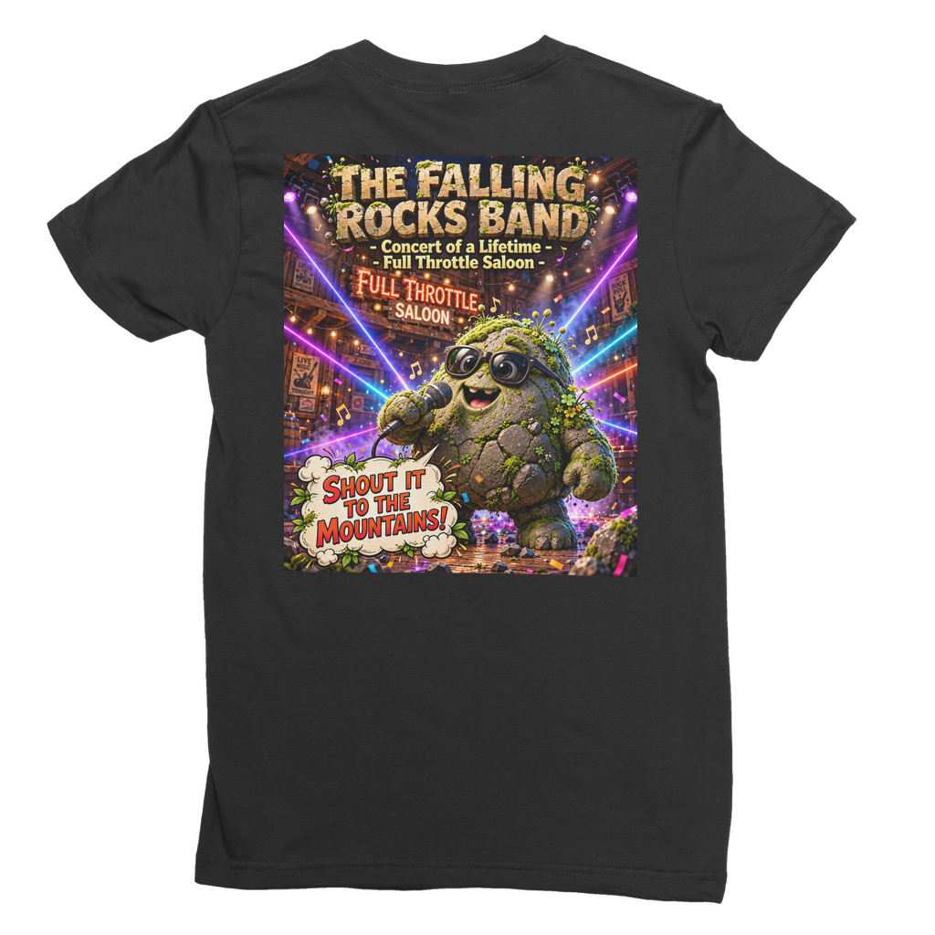 Falling Rocks COllection Premium Jersey Women's T-Shirt