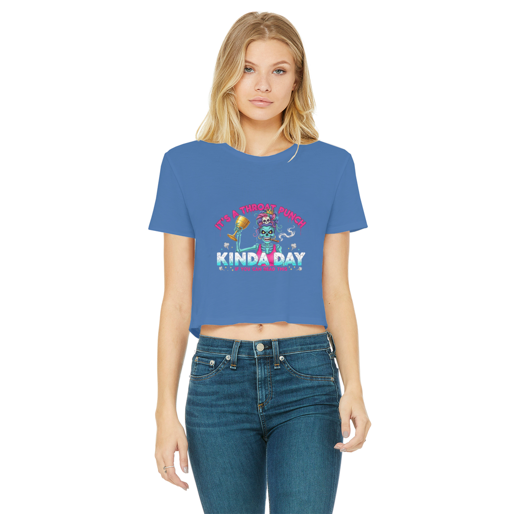 AOP Classic Women's Cropped Raw Edge T-Shirt