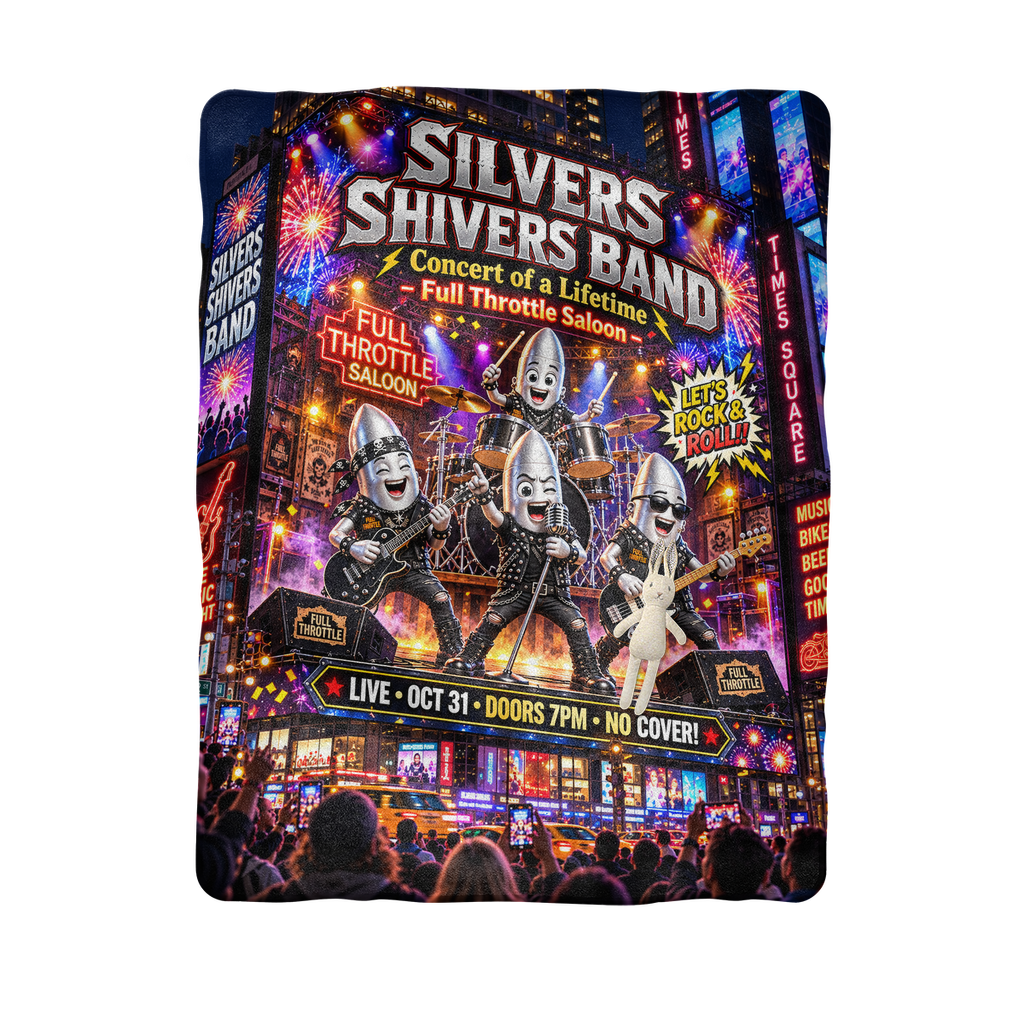 The Silver Shivers Band Sublimation Baby Blanket