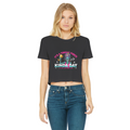 AOP Classic Women's Cropped Raw Edge T-Shirt