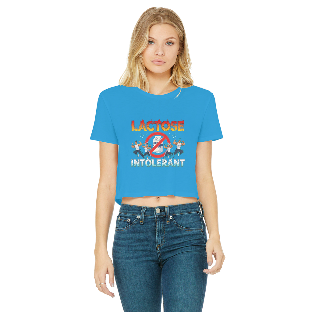 AOB Classic Women's Cropped Raw Edge T-Shirt
