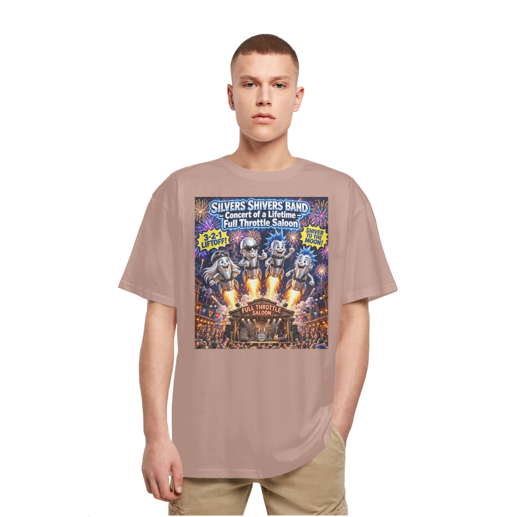 The Silver Shivers Band Heavy Oversized T-Shirt