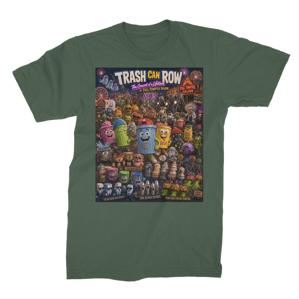 Trash Can Row: Concert for a Lifetime – Unisex Heavy Cotton T-Shirt