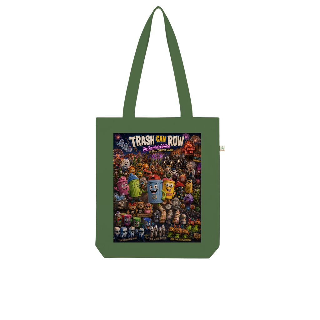 Trash Can Row CONCERT FOR A LIFETIME Organic Tote Bag