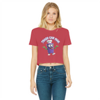 TRASH CAN MAN Classic Women's Cropped Raw Edge T-Shirt