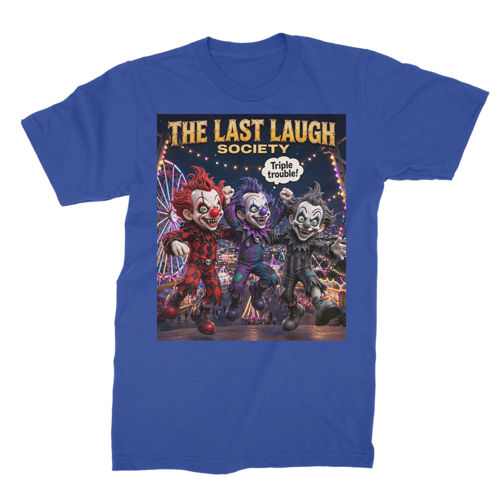 The Last Laugh Society Premium Jersey Adult T-Shirt