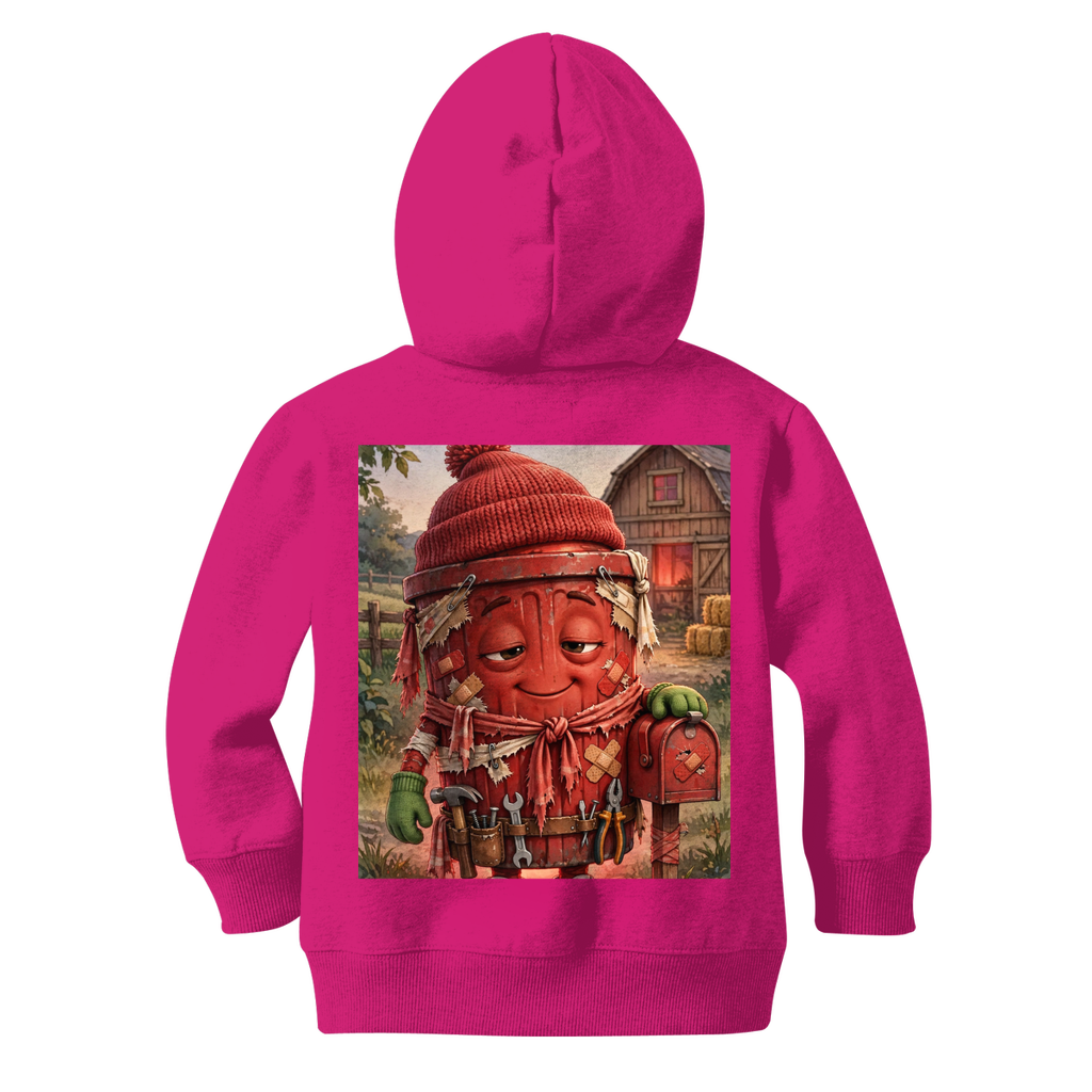 Trash Can Row Classic Kids Zip Hoodie