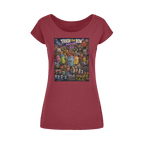 Trash Can Row CONCERT FOR A LIFETIME Wide Neck Women's T-Shirt XS-5XL