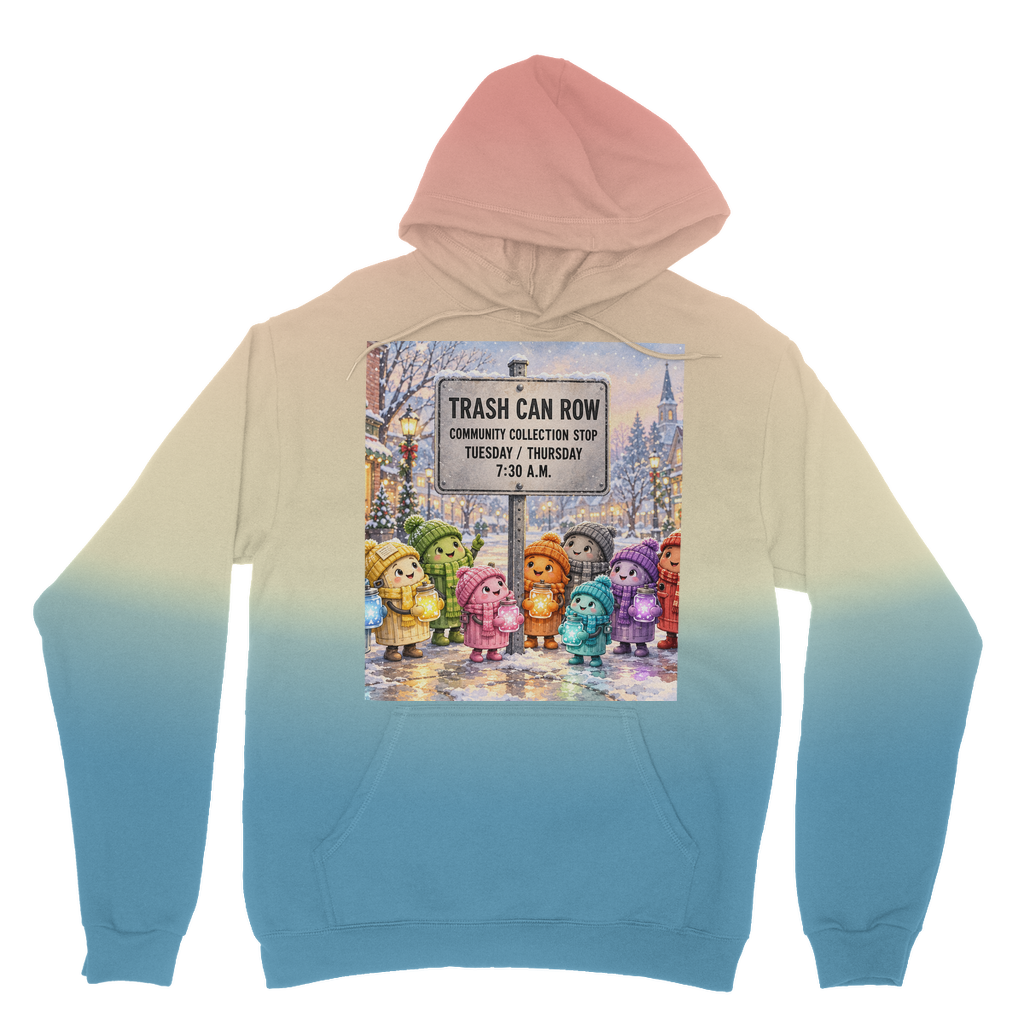 Trash Can Row Tie Dye Hoodie