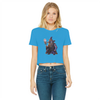 angry can man Classic Women's Cropped Raw Edge T-Shirt