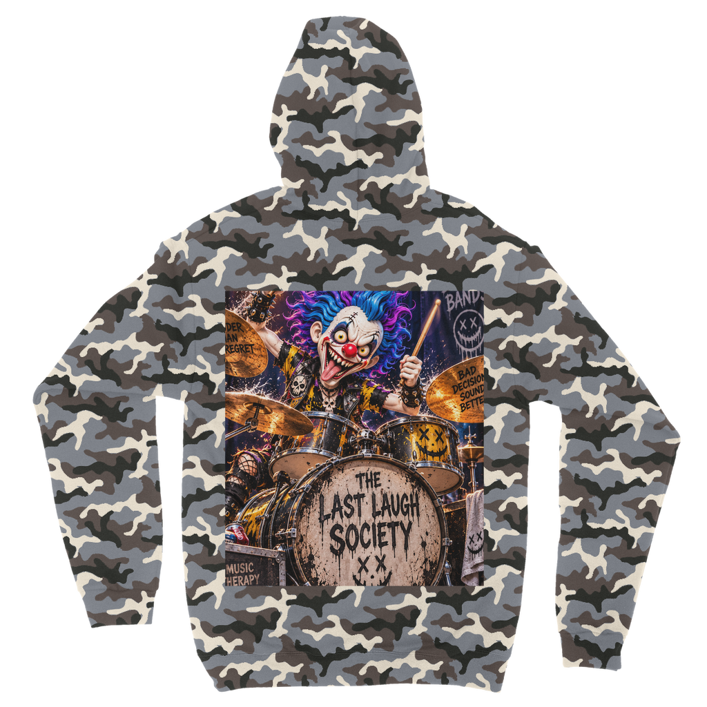 The Last Laugh Society Camouflage Adult Hoodie