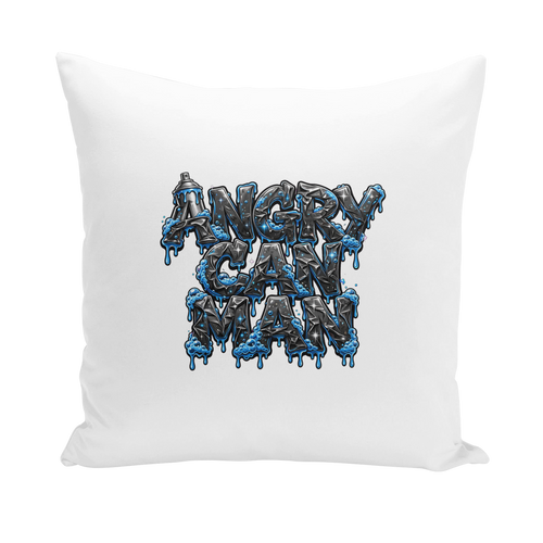 ANGRY CAN MAN 2.0 Throw Pillows