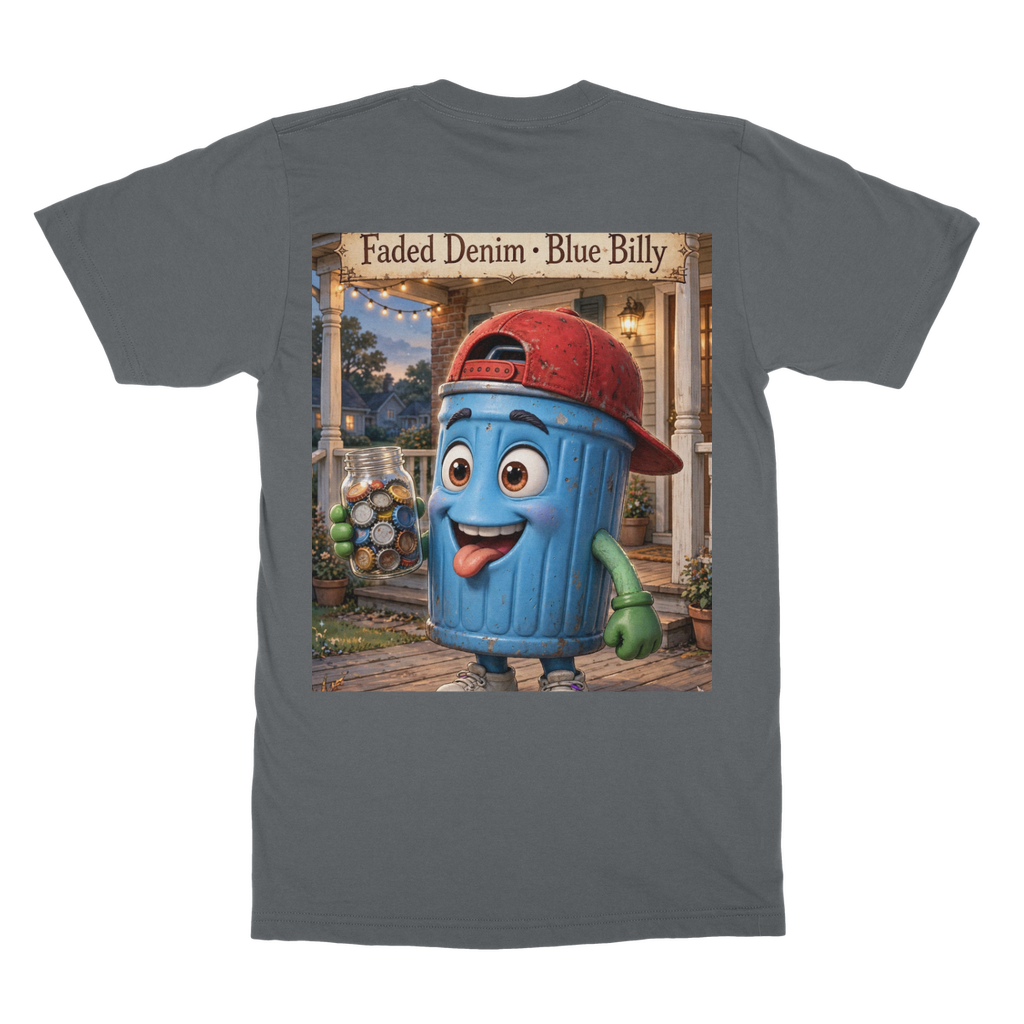 Trash Can Row – Classic Heavy Cotton Adult T-Shirt