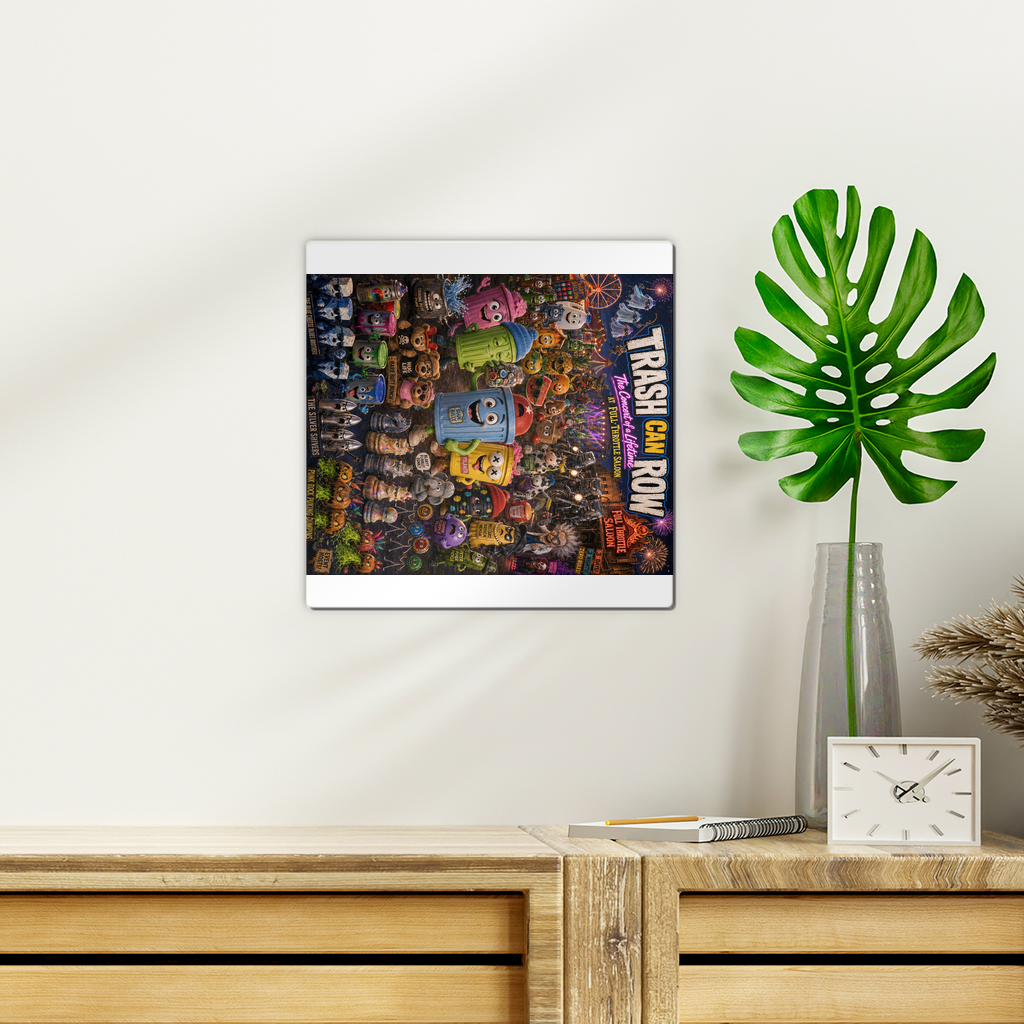 Trash Can Row: Concert for a Lifetime – Wall Tile