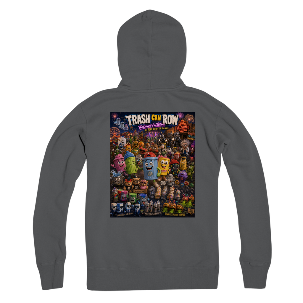 Trash Can Row: Concert for a Lifetime – Premium Adult Zip Hoodie