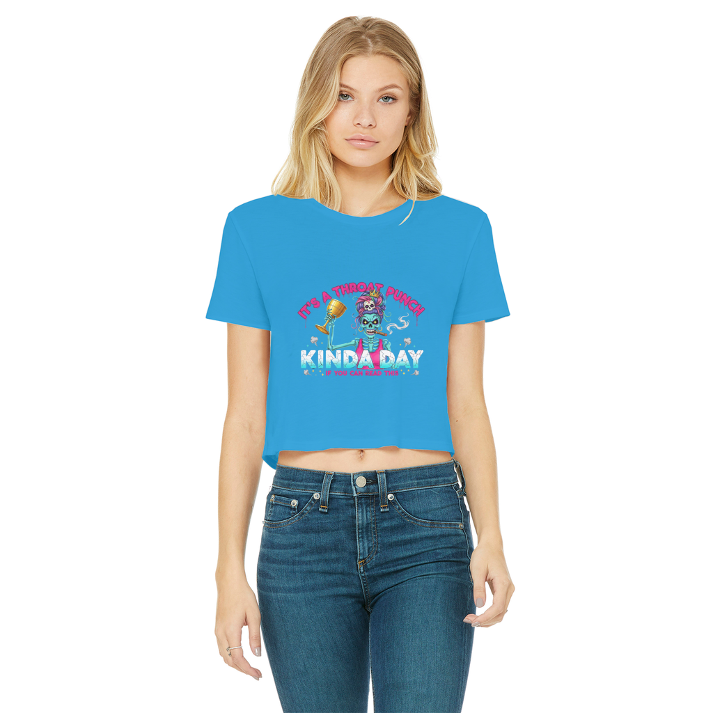 AOP Classic Women's Cropped Raw Edge T-Shirt