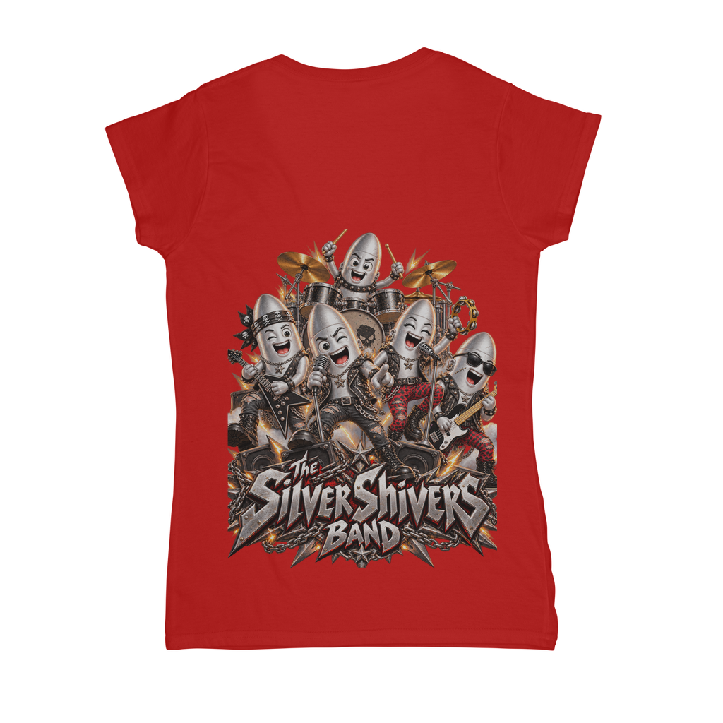 The Silver Shivers Band Classic Women's V-Neck T-Shirt