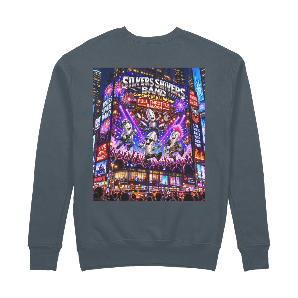 The Silver Shivers Band 100% Organic Cotton Sweatshirt