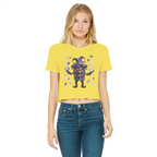 ANGRY CAN MAN 2.0 Classic Women's Cropped Raw Edge T-Shirt