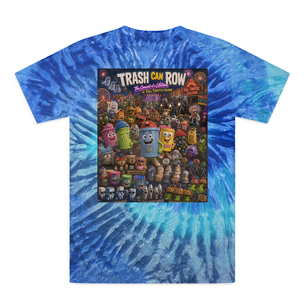 Trash Can Row CONCERT FOR A LIFETIME Tie-Dye T-Shirt