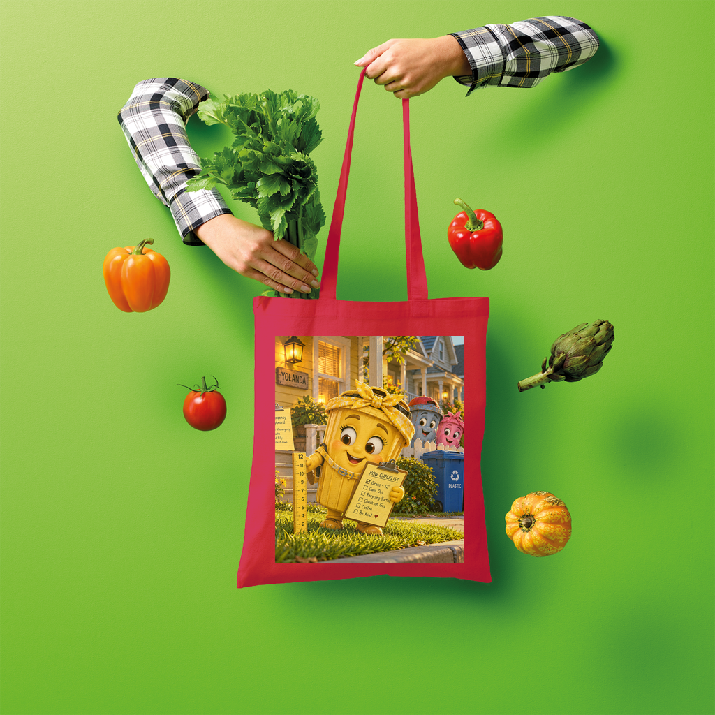 Trash Can Row Shopper Tote Bag