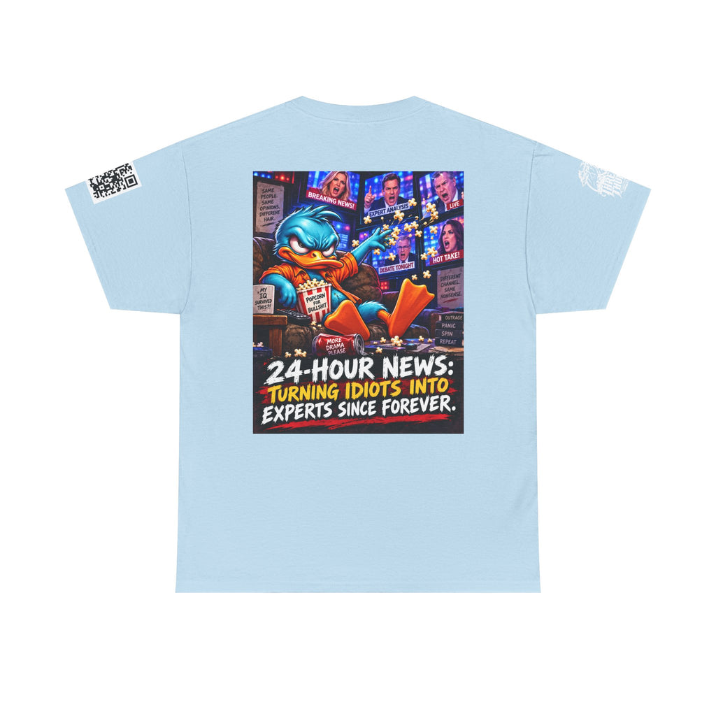 24-Hour News — Turning Idiots Into Experts Back Graphic Tee