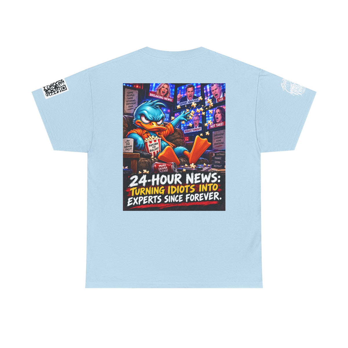 24-Hour News — Turning Idiots Into Experts Back Graphic Tee