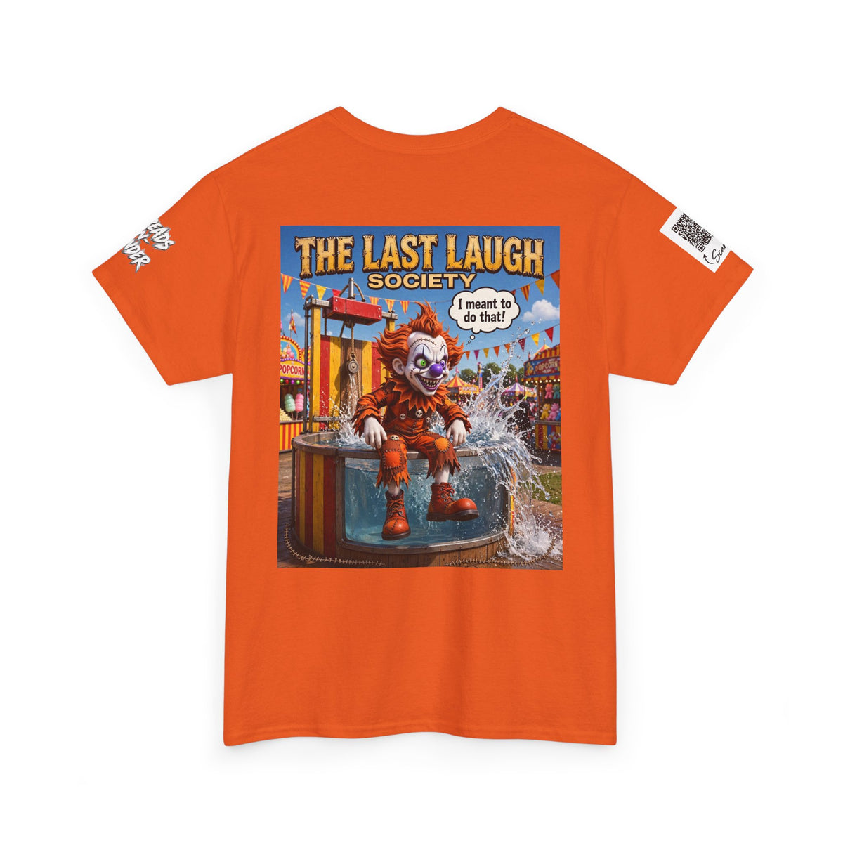 The Last Laugh Society Tee #166 — Carnival Clown Horror Graphic T-Shirt