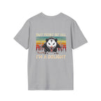 Opossum Graphic Tee — “But First Of All I’m A Delight” Vintage Sunset T-Shirt