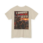 I Survived Too Much Hell T-Shirt – Veteran/Resilient Motorcycle Rider Graphic Tee