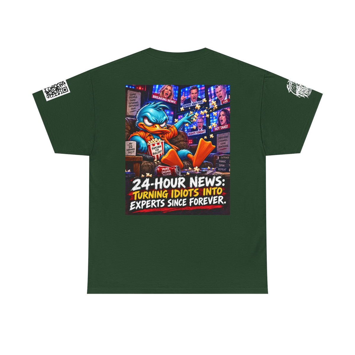 24-Hour News — Turning Idiots Into Experts Back Graphic Tee