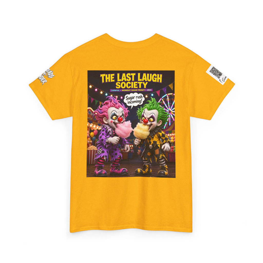 The Last Laugh Society Tee #129 — Carnival Clown Horror Graphic T-Shirt