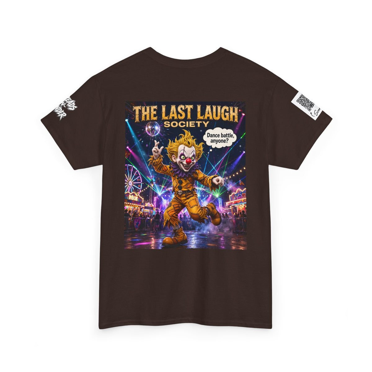 The Last Laugh Society Tee #152 — Carnival Clown Horror Graphic T-Shirt