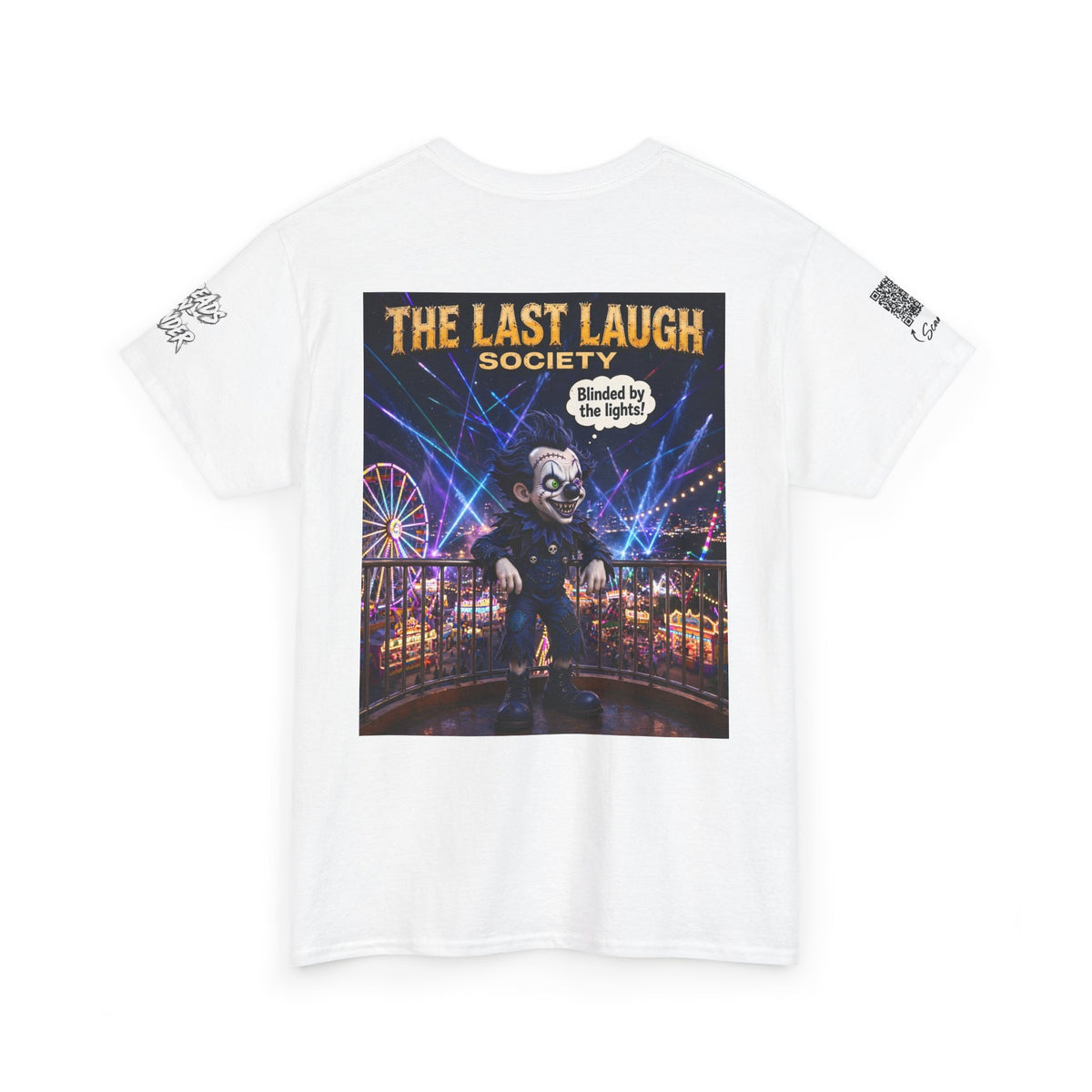 The Last Laugh Society Tee #118 — Carnival Clown Horror Graphic T-Shirt
