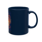 Skull Clash Ceramic Mug — Vintage Rock Tattoo Coffee Cup