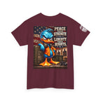 Peace Through Strength, Liberty Through Rights Back Graphic Tee